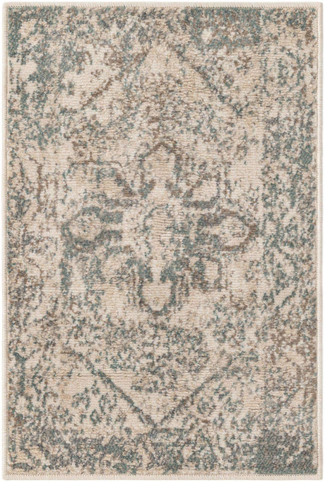 Multicolor 2' x 3' 1 Tuareg Rectangle Area Rug Vintage Inspired Distressed Look Durable Easy Clean Carpet for Unique Home Interiors for Sale at Rug Engine