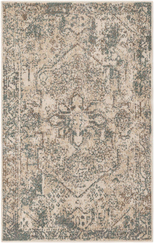 Multicolor 3' 3 x 5' 3 Tuareg Rectangle Area Rug Vintage Inspired Distressed Look Durable Easy Clean Carpet for Unique Home Interiors for Sale at Rug Engine