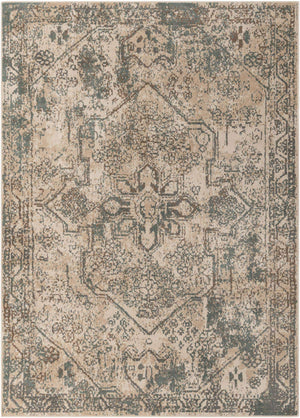 Multicolor 7' 10 x 11' Tuareg Rectangle Area Rug Vintage Inspired Distressed Look Durable Easy Clean Carpet for Unique Home Interiors for Sale at Rug Engine