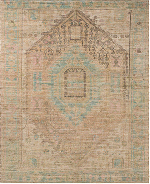 Khaki and Ivory 7' 10 x 10' Chenille Jute Rectangle Area Rug Vintage Distressed Boho All Natural Eco-Friendly Sustainable Carpet for Living Dining Office Dorm Rooms for Sale at Rug Engine