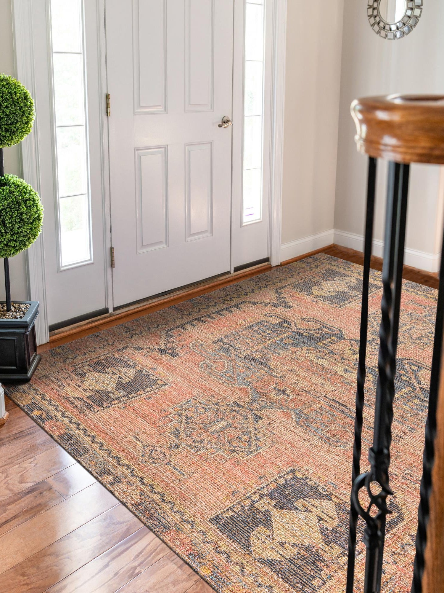 Antique Red 9' x 12' Chenille Jute Rectangle Area Rug Vintage Distressed Boho All Natural Eco-Friendly Sustainable Carpet for Living Dining Office Dorm Rooms for Sale at Rug Engine