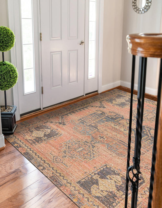 Antique Red 9' x 12' Chenille Jute Rectangle Area Rug Vintage Distressed Boho All Natural Eco-Friendly Sustainable Carpet for Living Dining Office Dorm Rooms for Sale at Rug Engine