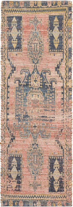 Antique Red 2' 2 x 6' 1 Chenille Jute Runner Rug
