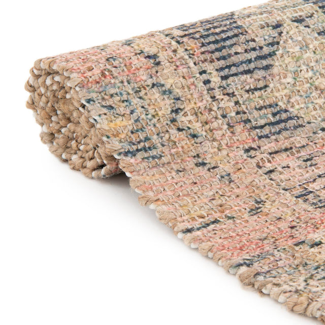 Antique Red 7' 10 x 7' 10 Chenille Jute Square Area Rug Vintage Distressed Boho All Natural Eco-Friendly Sustainable Carpet for Living Dining Office Dorm Rooms for Sale at Rug Engine