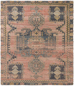 Antique Red 7' 10 x 10' Chenille Jute Rectangle Area Rug Vintage Distressed Boho All Natural Eco-Friendly Sustainable Carpet for Living Dining Office Dorm Rooms for Sale at Rug Engine