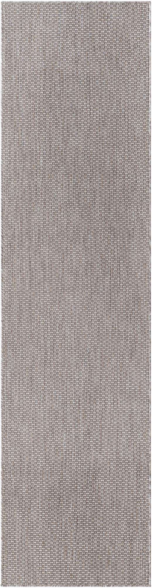 Beige 2' 7 x 10' Outdoor Solid Runner Area Rug Weather Resistant for Patio, Deck, Terrace, Balcony, Porch 100% Polypropylene Minimalist Waterproof Carpet for Sale at Rug Engine
