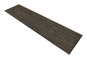 Black 2' x 8' Outdoor Solid Runner Area Rug Weather Resistant for Patio, Deck, Terrace, Balcony, Porch 100% Polypropylene Minimalist Waterproof Carpet for Sale at Rug Engine