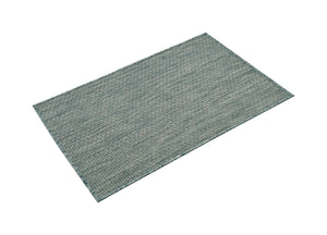 Aquamarine 2' x 3' 1 Outdoor Solid Rectangle Area Rug Weather Resistant for Patio, Deck, Terrace, Balcony, Porch 100% Polypropylene Minimalist Waterproof Carpet for Sale at Rug Engine
