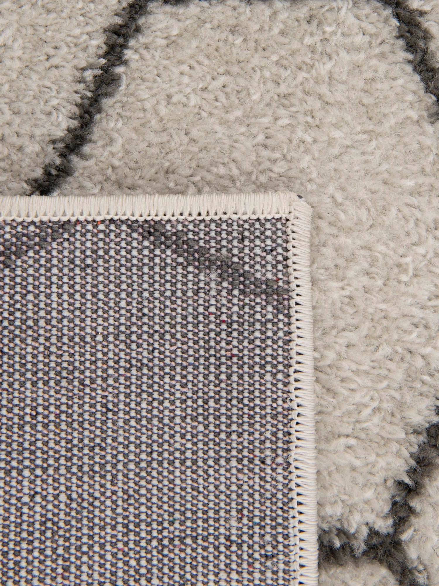 Ivory 2' x 8' 8 Trellis Frieze Runner Area Rug Geometric Modern Unique Stain Resistant Easy Clean Carpet for Living, Dining, Bedrooms, Office for Sale at Rug Engine