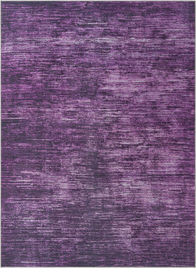 Purple 10' x 13' 1 Asha Rectangle Area Rug 100% Chenille Cotton Easy Clean Indoor Living Dining Bedroom Office Carpet for Sale at Rug Engine