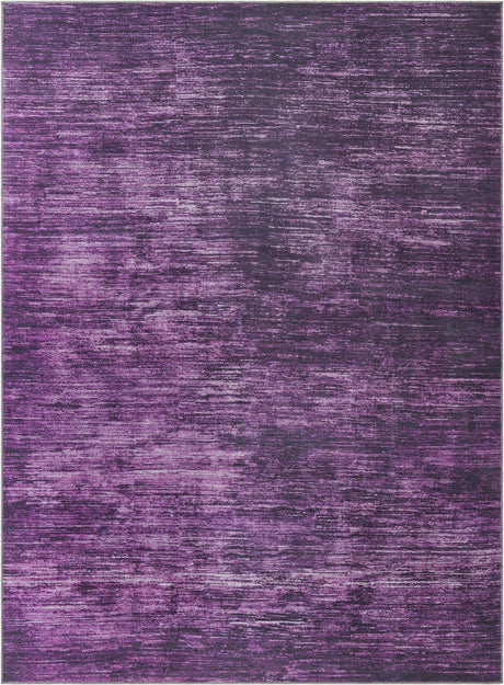 Purple 9' x 12' Asha Rectangle Area Rug 100% Chenille Cotton Easy Clean Indoor Living Dining Bedroom Office Carpet for Sale at Rug Engine