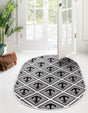Gray 5' 3 x 8' Metro Oval Area Rug 100% Polypropylene Abstract Modern Easy Clean Carpet for Living Room, Dining, Bedrooms for Sale at Rug Engine