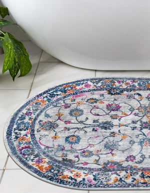 Ivory 3' 7 x 5' 3 Budapest Oval Area Rug 70% Polypropylene & 30% Polyester With Cotton Backing Traditional Classical Room Carpet for Sale at Rug Engine