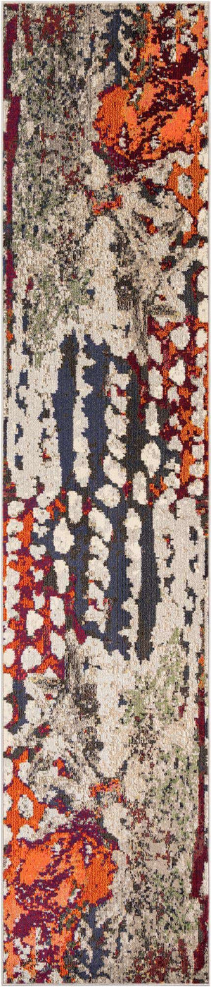 Multicolor 2' 7 x 12' Haerfest Runner Area Rug Abstract Super Colorful Modern Vivid Carpet for Unique Interior Design Room Decorating for Sale at Rug Engine