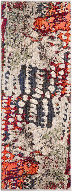 Multicolor 2' x 5' 1 Haerfest Runner Area Rug Abstract Super Colorful Modern Vivid Carpet for Unique Interior Design Room Decorating for Sale at Rug Engine