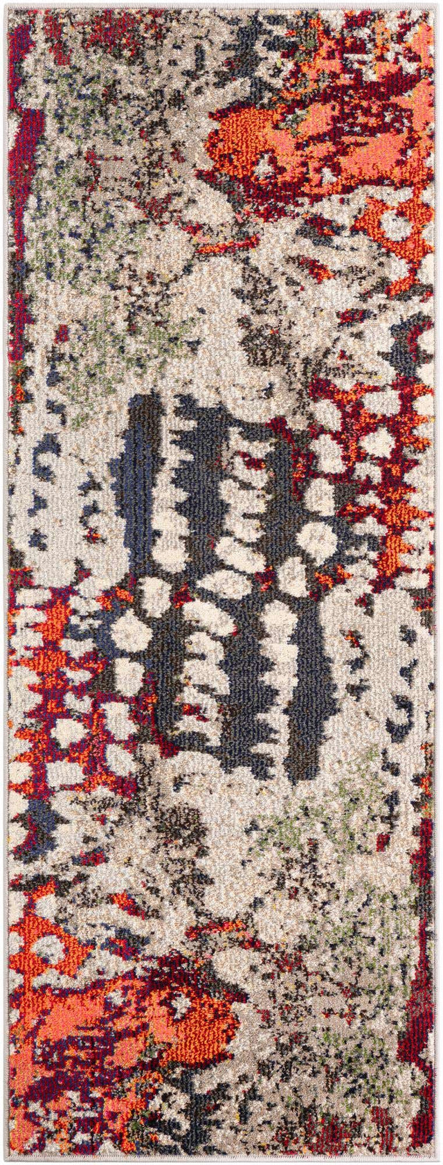 Multicolor 2' x 5' 1 Haerfest Runner Area Rug Abstract Super Colorful Modern Vivid Carpet for Unique Interior Design Room Decorating for Sale at Rug Engine