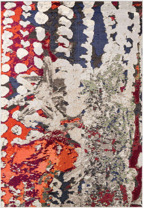 Multicolor 7' 1 x 10' Haerfest Rectangle Area Rug Abstract Super Colorful Modern Vivid Carpet for Unique Interior Design Room Decorating for Sale at Rug Engine