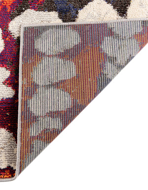 Multicolor 5' 3 x 5' 3 Haerfest Square Area Rug Abstract Super Colorful Modern Vivid Carpet for Unique Interior Design Room Decorating for Sale at Rug Engine