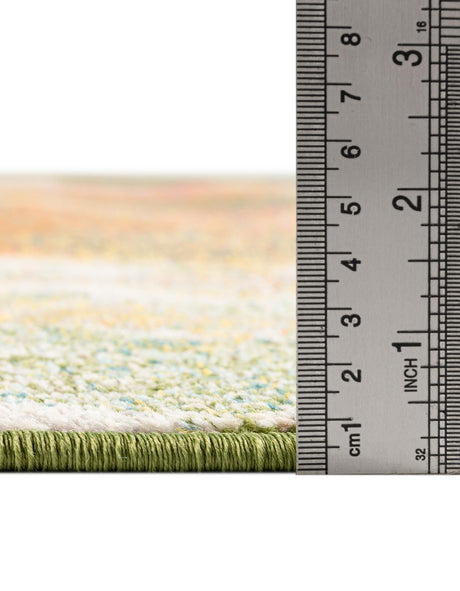 Green 4' 1 x 6' 1 Haerfest Oval Area Rug Abstract Super Colorful Modern Vivid Carpet for Unique Interior Design Room Decorating for Sale at Rug Engine
