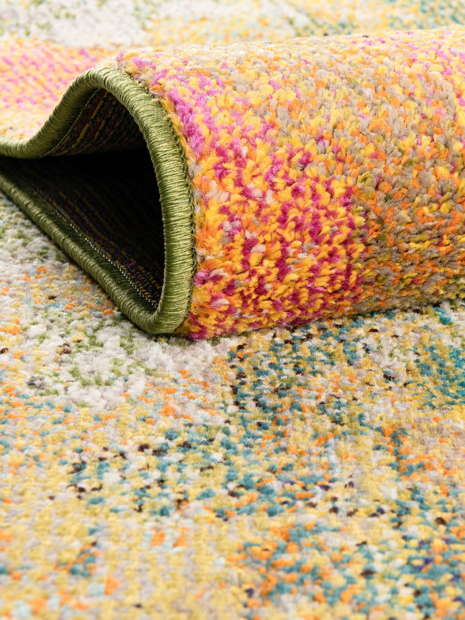 Green 6' 1 x 9' Haerfest Oval Area Rug Abstract Super Colorful Modern Vivid Carpet for Unique Interior Design Room Decorating for Sale at Rug Engine