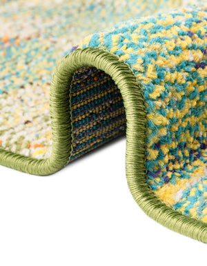 Green 6' 1 x 9' Haerfest Oval Area Rug Abstract Super Colorful Modern Vivid Carpet for Unique Interior Design Room Decorating for Sale at Rug Engine