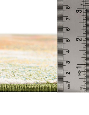 Green 7' 10 x 7' 10 Haerfest Square Area Rug Abstract Super Colorful Modern Vivid Carpet for Unique Interior Design Room Decorating for Sale at Rug Engine