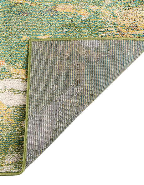 Green 5' 3 x 5' 3 Haerfest Square Area Rug Abstract Super Colorful Modern Vivid Carpet for Unique Interior Design Room Decorating for Sale at Rug Engine