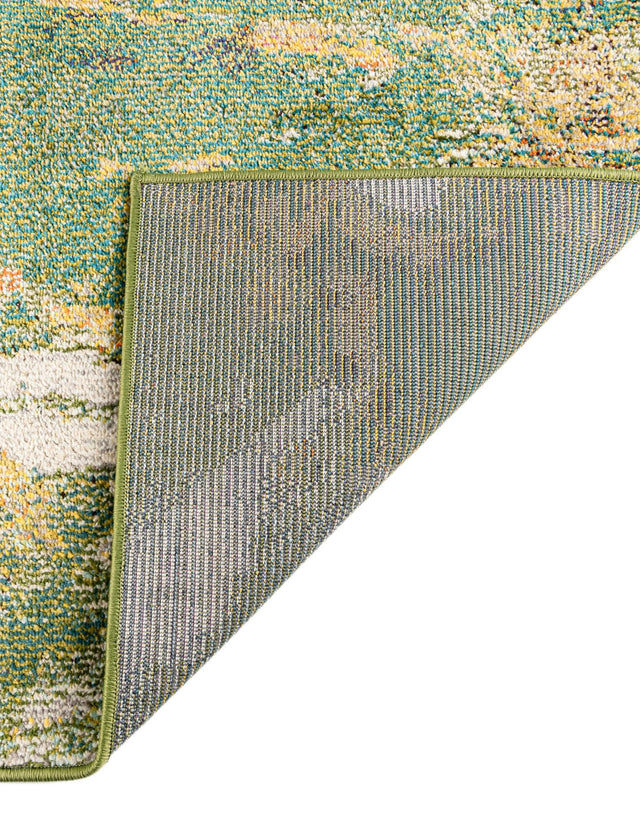 Green 5' 3 x 5' 3 Haerfest Square Area Rug Abstract Super Colorful Modern Vivid Carpet for Unique Interior Design Room Decorating for Sale at Rug Engine