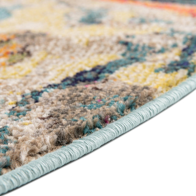 Multicolor 2' 2 x 3' 1 Haerfest Oval Area Rug Abstract Super Colorful Modern Vivid Carpet for Unique Interior Design Room Decorating for Sale at Rug Engine