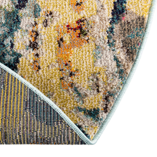 Multicolor 6' 1 x 9' Haerfest Oval Area Rug Abstract Super Colorful Modern Vivid Carpet for Unique Interior Design Room Decorating for Sale at Rug Engine