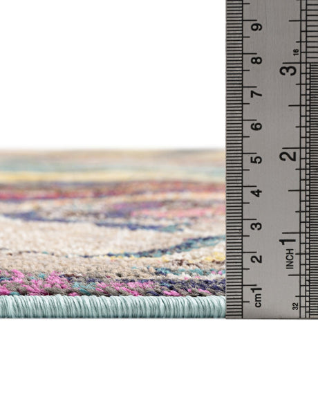Multicolor 7' 10 x 7' 10 Haerfest Square Area Rug Abstract Super Colorful Modern Vivid Carpet for Unique Interior Design Room Decorating for Sale at Rug Engine