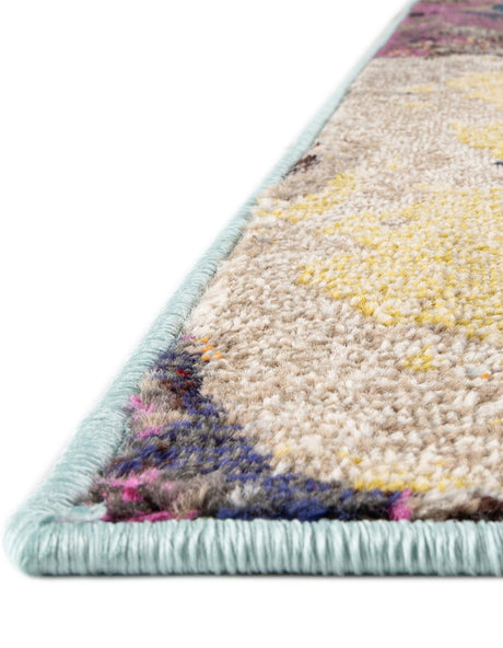Multicolor 5' 3 x 5' 3 Haerfest Square Area Rug Abstract Super Colorful Modern Vivid Carpet for Unique Interior Design Room Decorating for Sale at Rug Engine