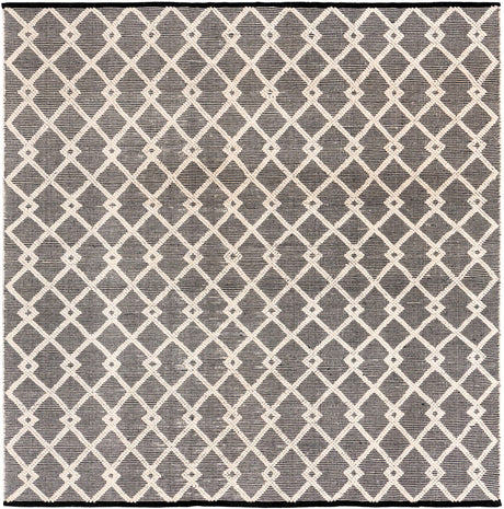 Blackberry 8' x 8' Jill Zarin Dorset Square Area Rug Premium Wool & Cotton Blend All Natural Pile Carpet for Bedrooms, Offices, Living Rooms, Dorms for Sale at Rug Engine