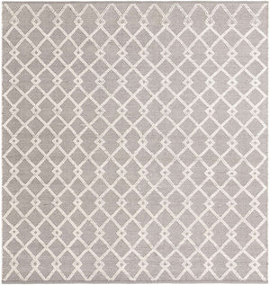 Gray Manor 8' x 8' Jill Zarin Dorset Square Area Rug Premium Wool & Cotton Blend All Natural Pile Carpet for Bedrooms, Offices, Living Rooms, Dorms for Sale at Rug Engine