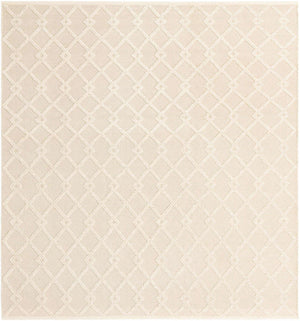 Vanilla Bean 8' x 8' Jill Zarin Dorset Square Area Rug Premium Wool & Cotton Blend All Natural Pile Carpet for Bedrooms, Offices, Living Rooms, Dorms for Sale at Rug Engine
