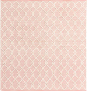 English Rose 8' x 8' Jill Zarin Dorset Square Area Rug Premium Wool & Cotton Blend All Natural Pile Carpet for Bedrooms, Offices, Living Rooms, Dorms for Sale at Rug Engine