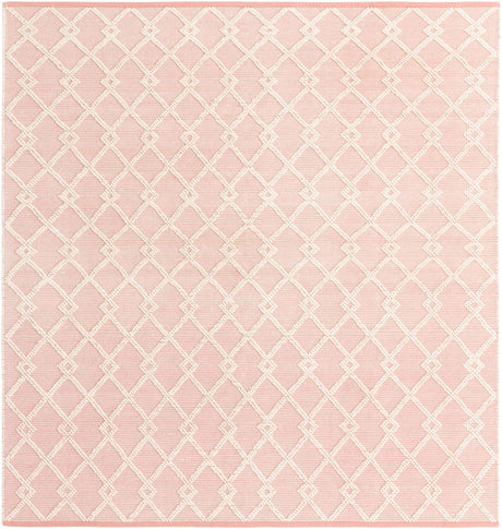 English Rose 8' x 8' Jill Zarin Dorset Square Area Rug Premium Wool & Cotton Blend All Natural Pile Carpet for Bedrooms, Offices, Living Rooms, Dorms for Sale at Rug Engine