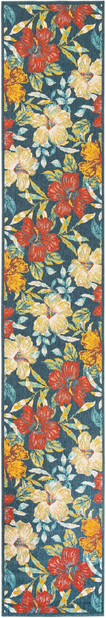 Multicolor 2' 7 x 15' 11 Outdoor Coastal Runner Area Rug Weather Resistant for Patio, Deck, Terrace, Balcony, Porch 100% Polypropylene Coastal Decor Carpet for Sale at Rug Engine