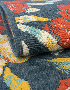 Multicolor 4' 1 x 6' 1 Outdoor Coastal Oval Area Rug Weather Resistant for Patio, Deck, Terrace, Balcony, Porch 100% Polypropylene Coastal Decor Carpet for Sale at Rug Engine