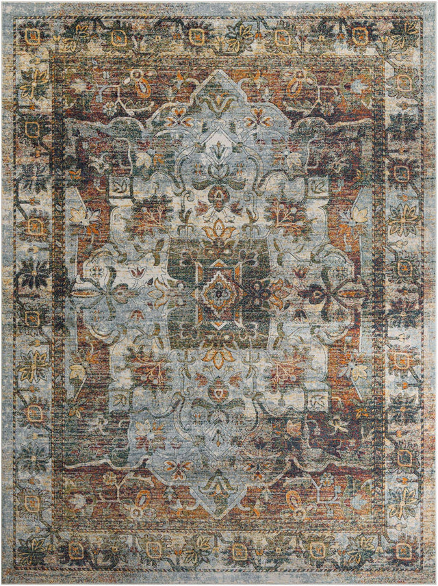 Ivory 10' x 13' 1 Isabella Rectangle Area Rug Polypropylene & Polyester Traditional Elegant Carpet for Living Rooms, Dining, Office, Dorms for Sale at Rug Engine