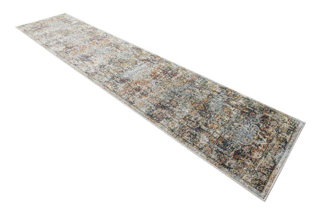 Ivory 2' 7 x 12' Isabella Runner Area Rug Polypropylene & Polyester Traditional Elegant Carpet for Living Rooms, Dining, Office, Dorms for Sale at Rug Engine