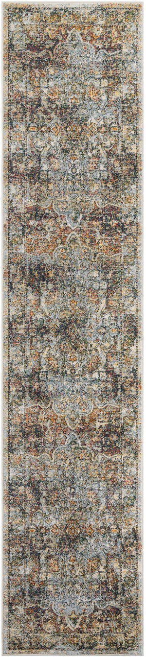 Ivory 2' 7 x 12' Isabella Runner Area Rug Polypropylene & Polyester Traditional Elegant Carpet for Living Rooms, Dining, Office, Dorms for Sale at Rug Engine