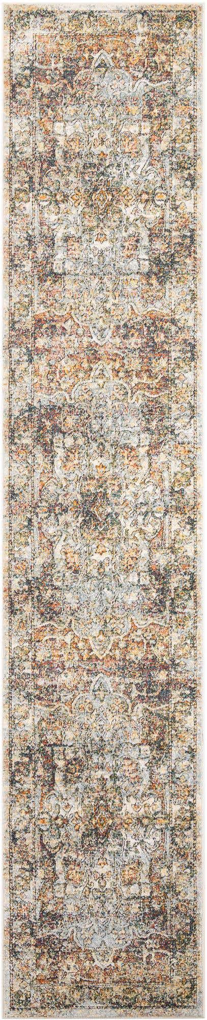 Ivory 2' 7 x 13' 1 Isabella Runner Area Rug Polypropylene & Polyester Traditional Elegant Carpet for Living Rooms, Dining, Office, Dorms for Sale at Rug Engine