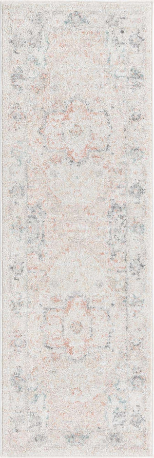 Ivory 2' x 5' 1 Madeline Vintage Runner Area Rug 100% Polypropylene Distressed Traditional Carpet for Classic Interior Home Design for Sale at Rug Engine
