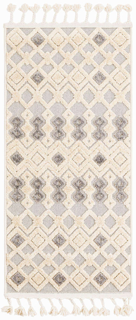 Sandy Beige 2' x 4' 1 Arlo Runner Area Rug 100% Polypropylene With Cotton Backing Easy Clean Indoor Living Room Bedroom Dining Office Carpet for Sale at Rug Engine