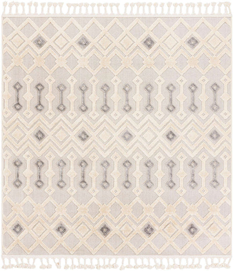 Sandy Beige 6' 1 x 6' 1 Arlo Square Area Rug 100% Polypropylene With Cotton Backing Easy Clean Indoor Living Room Bedroom Dining Office Carpet for Sale at Rug Engine