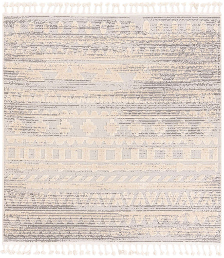 Sandy Beige 6' 1 x 6' 1 Arlo Square Area Rug 100% Polypropylene With Cotton Backing Easy Clean Indoor Living Room Bedroom Dining Office Carpet for Sale at Rug Engine