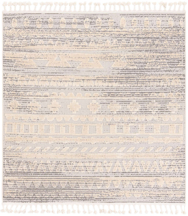 Sandy Beige 6' 1 x 6' 1 Arlo Square Area Rug 100% Polypropylene With Cotton Backing Easy Clean Indoor Living Room Bedroom Dining Office Carpet for Sale at Rug Engine