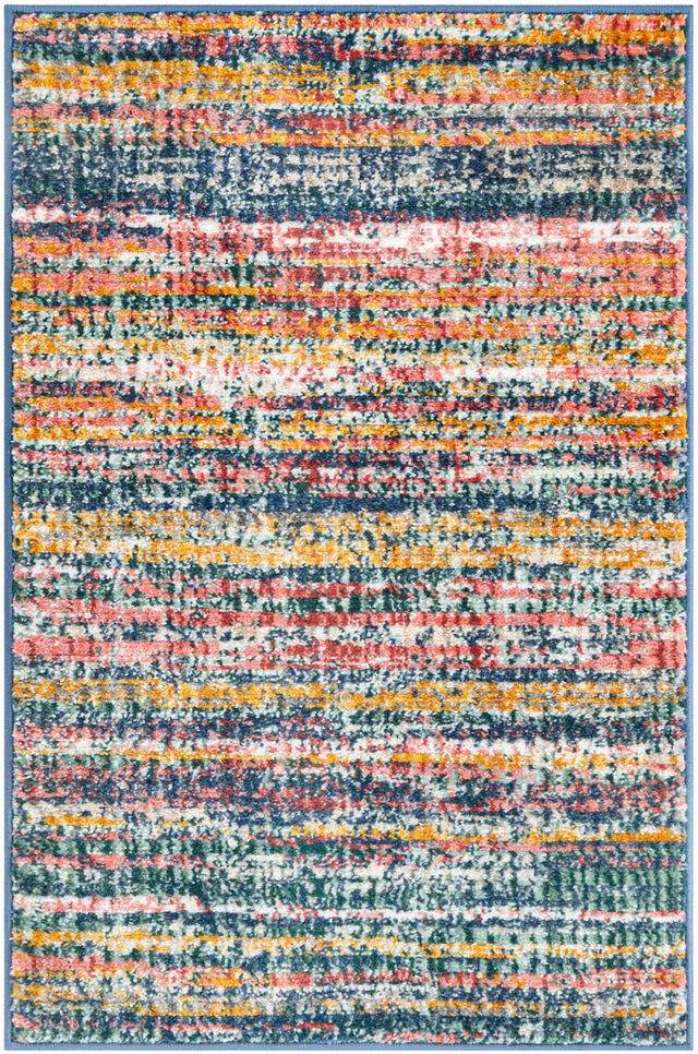 Multicolor 2' 2 x 3' 1 Gemstone Rectangle Area Rug Polypropylene Contemporary Carpet Easy Clean Stain Resistant for Home Design Decorating for Sale at Rug Engine