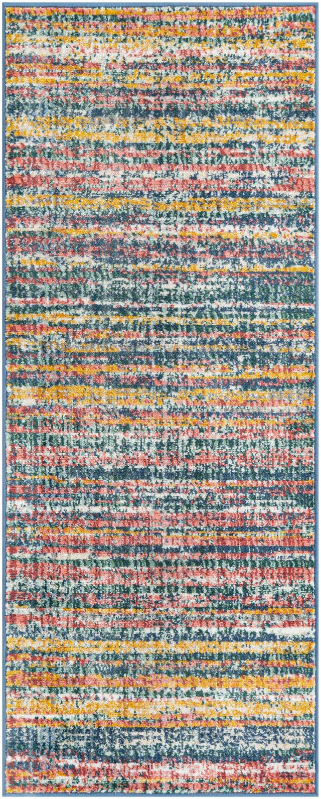 Multicolor 2' 2 x 5' 1 Gemstone Runner Area Rug Polypropylene Contemporary Carpet Easy Clean Stain Resistant for Home Design Decorating for Sale at Rug Engine